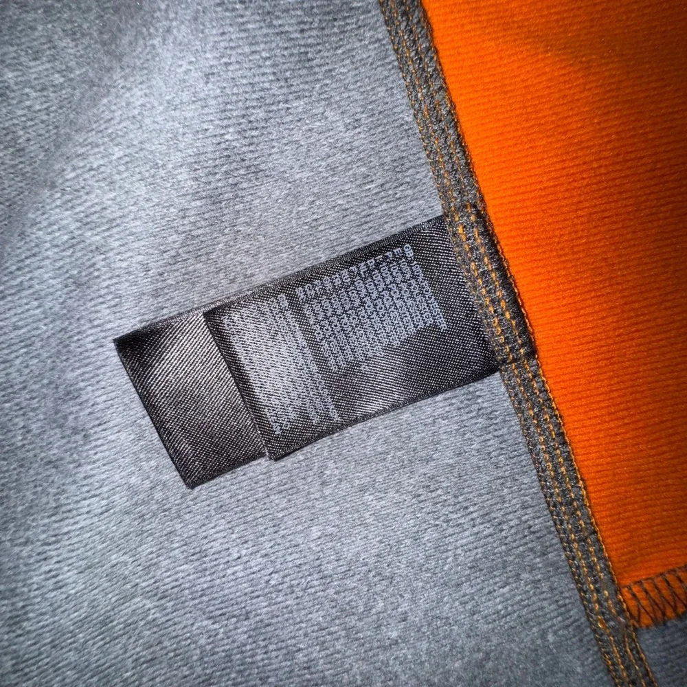 The North Face Men's XL Canyonlands Zip Up Hooded Jacket Gray Orange Tech Fleece